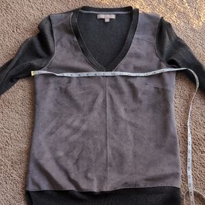 Banana Republic Women's Wool/Suede Front Sweater